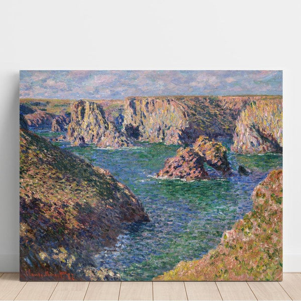 Port-Domois, Belle-Île - Claude Monet | Reproduction Tableau Décoration murale affiche copie