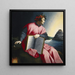 Ritratto allegorico di Dante - Fiorentino XVI secolo — quadro incorniciato alla parete