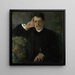Portrait of August Radwan, pianist - Olga Boznanska — framed artwork on a wall