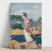 Reproduktion des Gemäldes Portrait von Irène in einer Landschaft - Henri Lebasque