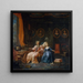 Portrait eines Mannes und seiner Tochter - Jan Carel Vierpeyl — gerahmtes Bild an der Wand