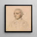 Portrait of a young man captured on the spot turned to the left - John Smart — framed artwork on a wall