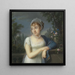 Ritratto di una Donna vicino a una balaustra - Jean-Baptiste-Jacques Augustin — presentazione a parete dell’opera