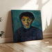 Reproduktion des Gemäldes Portrait einer Mädchen - Alexander Kanoldt