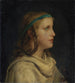 Portrait of a girl in profile - Albert Anker — artwork view