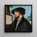 Portrait de Bonifacius Amerbach - Hans Holbein le Jeune — gerahmtes Bild an der Wand