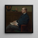 Portrait of Charles Lawrence Hutchinson - Gari Melchers — framed artwork on a wall