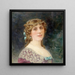 Ritratto di Gabrielle Robinne, socia della Comédie-Française nel ruolo di Elmire del Tartuffe - Louis Édouard Fournier — quadro incorniciato alla parete