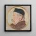 Portrait of Kazimierz Stankiewicz, the artist's uncle - Stanisław Wyspiański — framed artwork on a wall