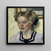 Ritratto di Mina Hasch - Leo Putz — quadro incorniciato alla parete
