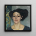 Portrait einer Dame - Leo Putz — gerahmtes Bild an der Wand