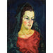 Riproduzione del dipinto Ritratto di donna (Ludmilla Allik) - Konrad Mägi