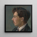 Portrait painting by artist J Korezska - Stefan Polkorb — framed artwork on a wall