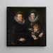 Portrait des brüsseler Goldschmieds Robert Staes, seiner Frau Anna und ihres Sohnes Albert - Peter Paul Rubens — gerahmtes Bild an der Wand