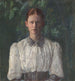 Portrait painting of the artist Helga Ring - Signe Scheel — artwork view