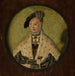 Portrait der Prinzessin Dorothée, Ehefrau von Albrecht von Preußen - Jacob Binck — in einem Innenraum präsentiert