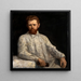 Portrait des Bildhauers Fridolin Dietsche - Heinrich Altherr — gerahmtes Bild an der Wand