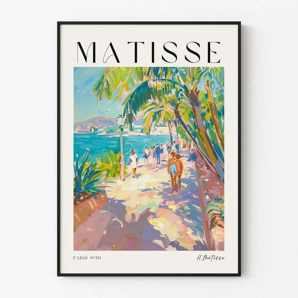 Poster "Spaziergang an der Côte d'Azur" von Henri Matisse