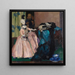 Bambola bianca - Leo Putz — quadro incorniciato alla parete