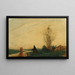 The Laundress - Prilidiano Pueyrredón — framed artwork on a wall