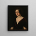 Portrait of a lady - Prilidiano Pueyrredón — framed artwork on a wall