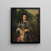 Portrait von Frau Elvira Lavalleja de Calzadilla - Prilidiano Pueyrredón — gerahmtes Bild an der Wand