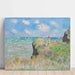 Reproduktion des Gemäldes Promenade sur la falaise, Pourville von Claude Monet