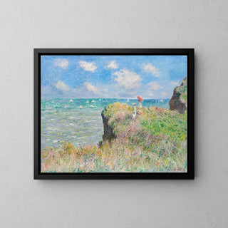 Walk on the cliff, Pourville by Claude Monet