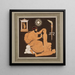 Prometheus shaping man with clay - Philipp Veit — framed artwork on a wall