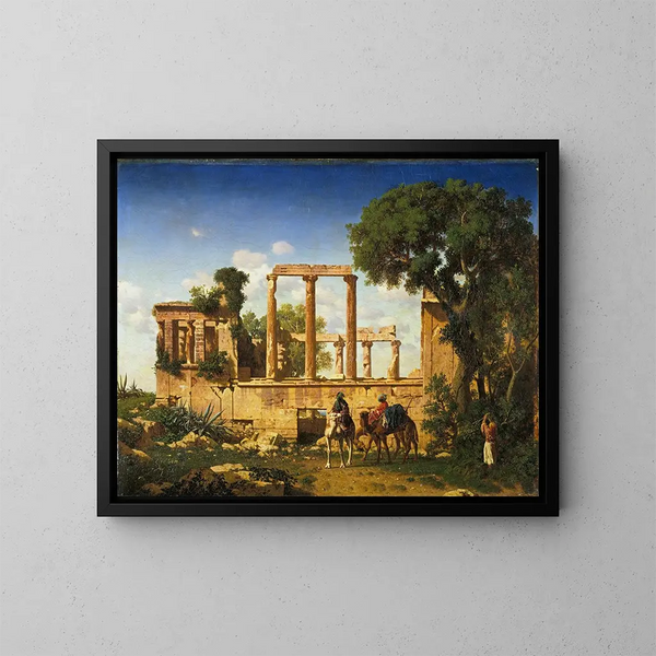 L'Érechthéion, Athen - Prosper Marilhat — gerahmtes Bild an der Wand