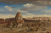 Blick nach Süden auf die Nekropole in Kairo mit der Zitadelle im Hintergrund - Prosper Marilhat — Ansicht des Kunstwerks