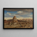 Blick nach Süden auf die Nekropole in Kairo mit der Zitadelle im Hintergrund - Prosper Marilhat — gerahmtes Bild an der Wand