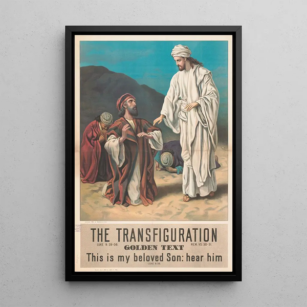 The Transfiguration - Providence Lith Co — framed artwork on a wall