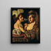 Eine Allegorie des Sinns des Geruchs und des Gehörs - Pseudo Caroselli — gerahmtes Bild an der Wand