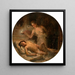 Psyché scopre Cupido - Léon François Comerre — quadro incorniciato alla parete