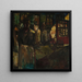 Quartier des pêcheurs le soir - Constant Permeke — gerahmtes Bild an der Wand
