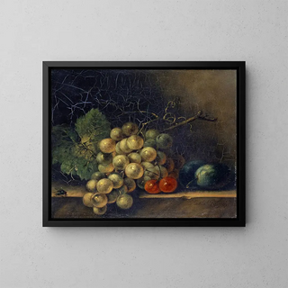 Rachel Ruysch - Still Life With Grapes Stone Fruit And Fly.webp