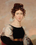 Portrait Painting of Antonina Gepner née Czyszkowska 1813-1870 wife of the painter - Rafał Hadziewicz — artwork view