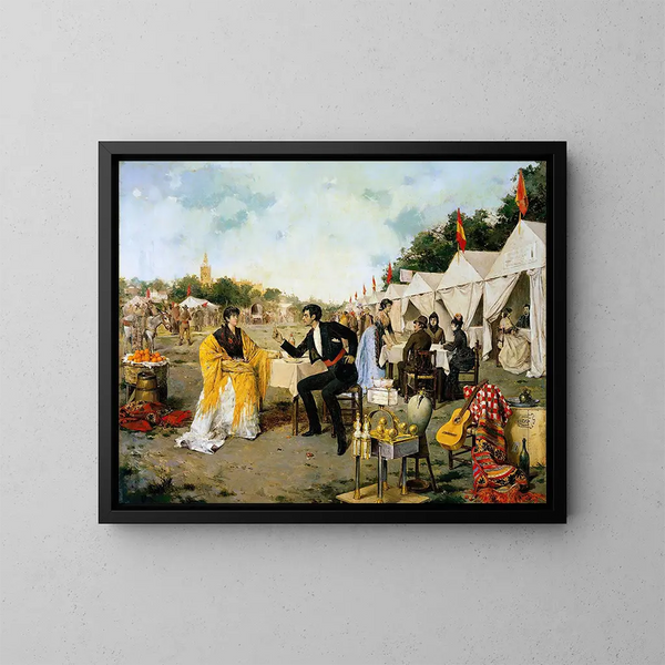 Alla fiera - Rafael Arroyo Fernández — quadro incorniciato alla parete