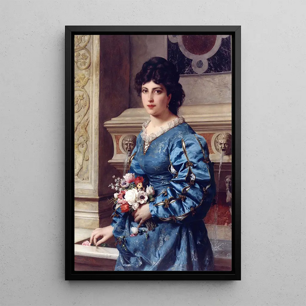 The Bouquet - Raffaele Giannetti — framed artwork on a wall