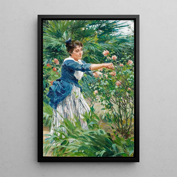 La taille des roses - Raffaello Sorbi — framed artwork on a wall