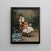 Aline mit Blumen - Raimundo de Madrazo y Garreta — gerahmtes Bild an der Wand