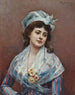 Kontemplation - Raimundo de Madrazo y Garreta — Ansicht des Kunstwerks