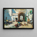 Straßenszene - Raimundo de Madrazo y Garreta — gerahmtes Bild an der Wand