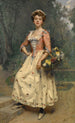 Frühlingserwachen - Raimundo de Madrazo y Garreta — gerahmtes Bild an der Wand