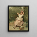 Giovane ragazza seduta ai piedi di un albero - Raimundo de Madrazo y Garreta — quadro incorniciato alla parete