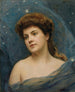Junge Frau umgeben von Sternen - Raimundo de Madrazo y Garreta — Ansicht des Kunstwerks