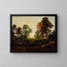 Landschaft mit Bäumen - Ralph Albert Blakelock — gerahmtes Bild an der Wand