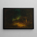 Interno di foresta - Ralph Albert Blakelock — quadro incorniciato alla parete