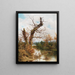 Alter Baum am Bachufer - Ramon Tusquets — gerahmtes Bild an der Wand